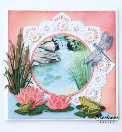 LR0460 - Marianne Design - Tiny's waterlily (L) - Fleurs - Detail 4