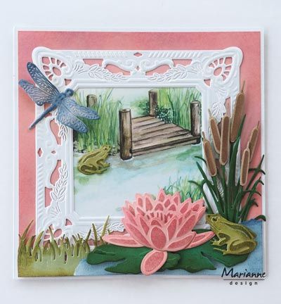 LR0460 - Marianne Design - Tiny's waterlily (L) - Fleurs - Detail 5