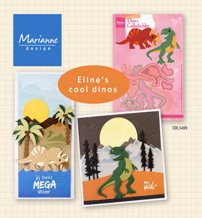 COL1499 - Marianne Design - Eline's Dinosaurs - Animaux - Detail 1