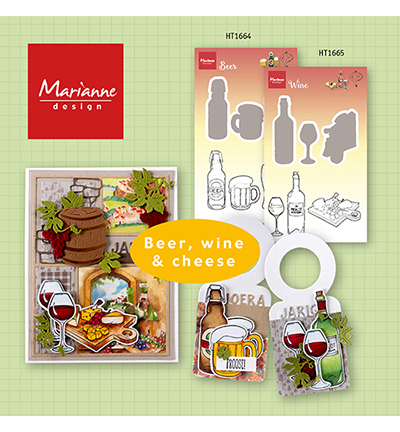 HT1665 - Marianne Design - Hetty's wine - Manger, boire - Detail 4