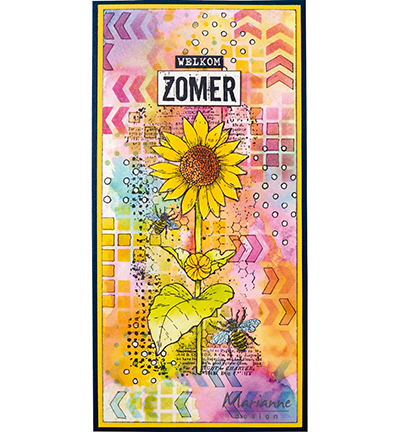 MM1648 - Marianne Design - Arts stamps Sunflower - Fleurs - Detail 2