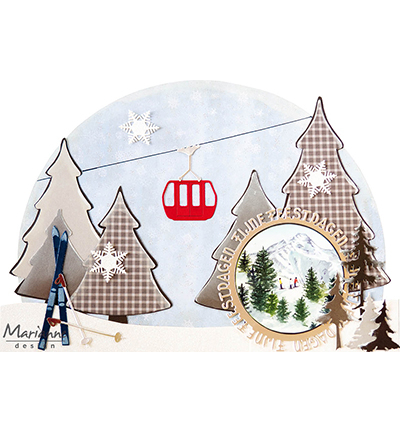 LR0734 - Marianne Design - Tiny's gondola - Noël, hiver - Detail 4