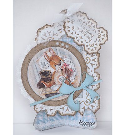 CB5501 - Marianne Design - Chipboard blanc - A5, 0.7mm - Detail 6