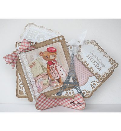 CB5501 - Marianne Design - Chipboard blanc - A5, 0.7mm - Detail 7