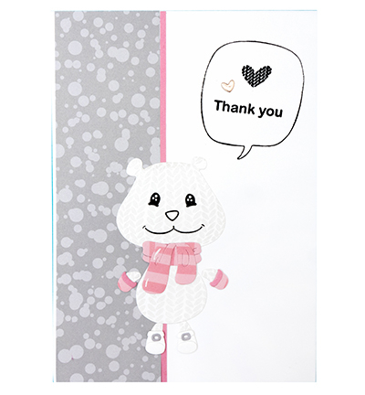 KJ-MBKJ-SCD06 - Karin Joan - KJ Stamp & Cutting Die, Building Pets Bear Missees nr.06 - Animaux - Detail 2