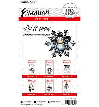 BL-ES-STAMP113 - StudioLight - BL Clear stamp Snowflake Essentials nr.113 - Noël, hiver - Detail 1