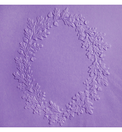 SL-ES-EMB04 - StudioLight - SL 3D Embossing Folder Wreath of leaves Essentials nr.04 - Divers - Detail 2