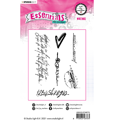 ABM-ES-STAMP79 - Art by Marlene - ABM Cling Stamp Writngs Essentials nr.79 - Textes - Detail 2