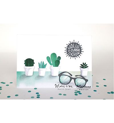 LR0477 - Marianne Design - Flip flops & sun glasses - Creatables - Detail 3