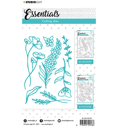 SL-ES-CD107 - StudioLight - SL Cutting Die Long flowers Essentials nr.107 - Fleurs - Detail 1