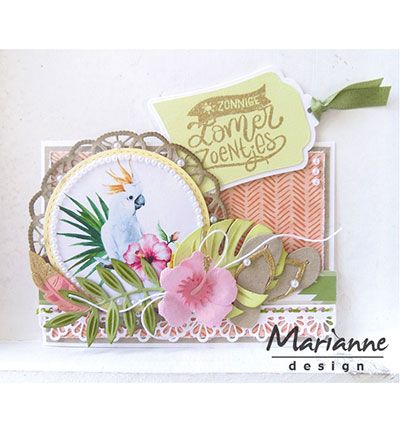 LR0477 - Marianne Design - Flip flops & sun glasses - Creatables - Detail 6