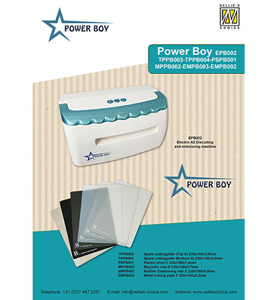 EPB002 - Nellie's Choice - Electric Die cutting machine PowerBoy A5 - PowerBoy Electric - Detail 2