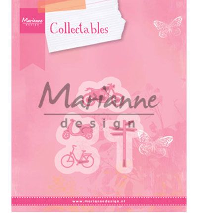 COL1436 - Marianne Design - Village Decoration set 4 (bycicle) - Collectables - Detail 3