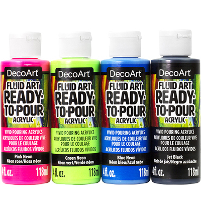 DASK655-B - DecoArt - Neon Blast - Fluid Art Ready-to-pour Acrylic Packs - Detail 2 DASK655-B - DecoArt - Neon Blast - Fluid Art Ready-to-pour Acrylic Packs - Detail 2