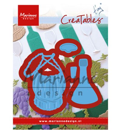 LR0479 - Marianne Design - Tiny's Italian wine bottle - Creatables - Detail 3