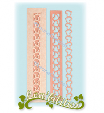 457.880 - Leane Creatief - Lea’bilitie Bandes de décoration Cœurs - Matrices generales - Detail 1