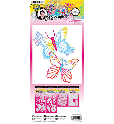ABM-BB-CD132 - Art by Marlene - Butterfly wings Bold and Bright nr.132 - Papillons, insectes - Detail 1