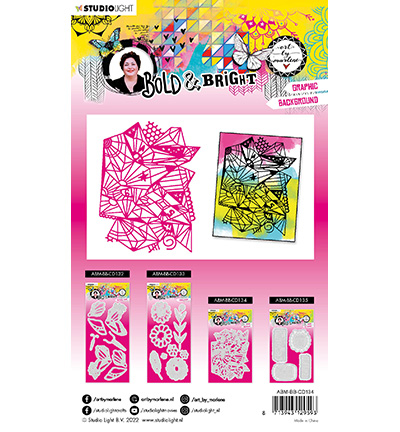 ABM-BB-CD134 - Art by Marlene - Graphic Background Bold and Bright nr.134 - Fond - Detail 1