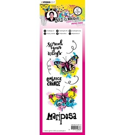 ABM-BB-STAMP123 - Art by Marlene - Embrace change Bold and Bright nr.123 - Animaux - Detail 1