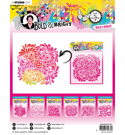 ABM-BB-MASK67 - Art by Marlene - Bold & Bright Bold and Bright nr.67 - Fleurs - Detail 1
