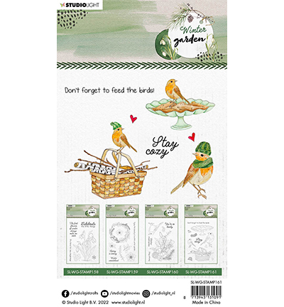 SL-WG-STAMP161 - StudioLight - Bird watching Winter Garden nr. 161 - Animaux - Detail 1