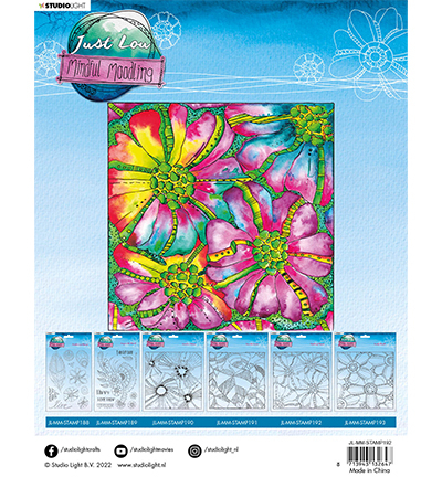 JL-MM-STAMP192 - Just Lou - Moodles of flowers Mindful Moodling nr.192 - Fleurs - Detail 1