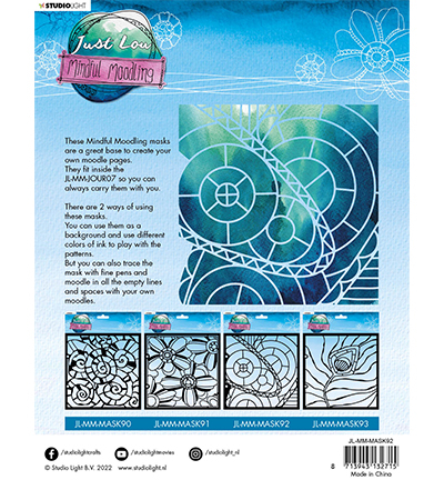 JL-MM-MASK92 - Just Lou - Moodle builder Mindful Moodling nr.92 - Cercles - Detail 1