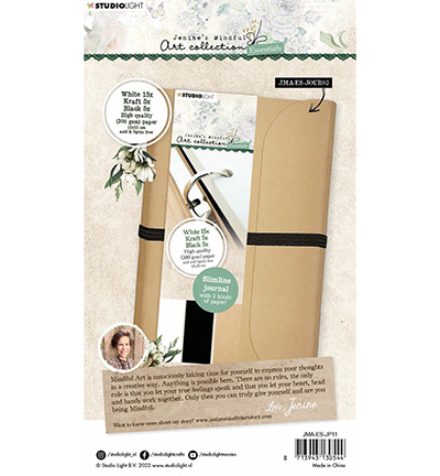 JMA-ES-JP11 - Jenine's - Journal pages For JMA-ES-JOUR03 white/black/kraft Essentials nr.11 - Recharge de revue d'art - Detail 1