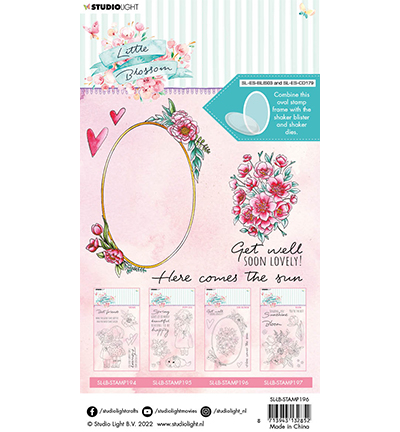 SL-LB-STAMP196 - StudioLight - Oval blossom Little Blossom nr.196 - Amour, amitié - Detail 1
