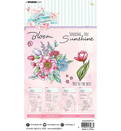 SL-LB-STAMP197 - StudioLight - Bloom Little Blossom nr.197 - Tampons Studio Light - Detail 1 SL-LB-STAMP197 - StudioLight - Bloom Little Blossom nr.197 - Tampons Studio Light - Detail 1
