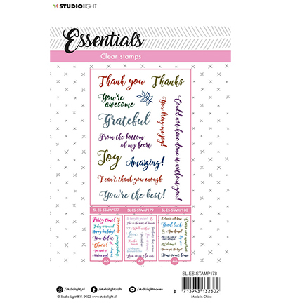 SL-ES-STAMP178 - StudioLight - Sentiments/Wishes - Thanks Essentials nr.178 - Tampons Essentials - Detail 1 SL-ES-STAMP178 - StudioLight - Sentiments/Wishes - Thanks Essentials nr.178 - Tampons Essentials - Detail 1