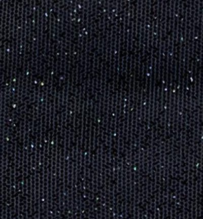250084-17 - Stafil - Tulle precuts, Glitter black - Paillettés - Detail 1
