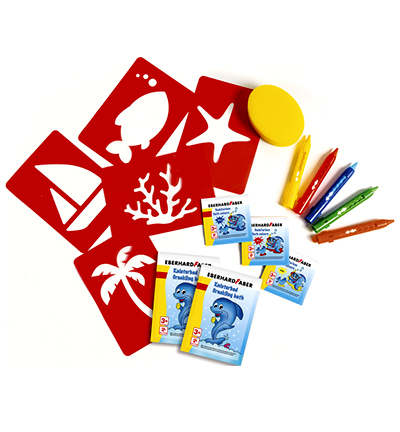 EF-524116 - Eberhard Faber - Set pour le bain 5x crayons, 3x teintures - Craie de bain - Detail 2