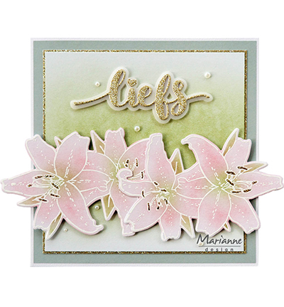 TC0890 - Marianne Design - Tiny's Flowers - Lily - Fleurs - Detail 1