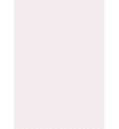 NEVA119 - Nellie's Choice - Pink/blue flowers & lines - Background Sheet - Detail 1