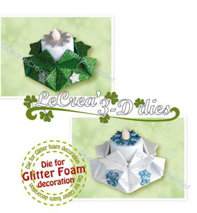 458.610 - Leane Creatief - Lea’bilitie, Bougeoir étoile 3D - Noël, hiver - Detail 2