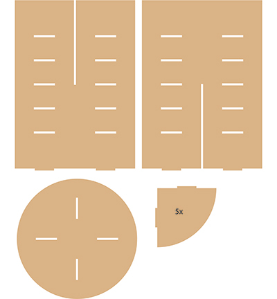 460.423.820 - Pronty - Organizer rond avec 5 étagères - Rangements - Detail 2