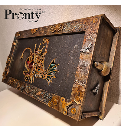 460.423.834.V - Pronty - MDF Steampunk Boite à thé - Boîte à thé - Detail 2