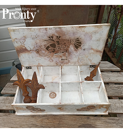 460.423.834.V - Pronty - MDF Steampunk Boite à thé - Boîte à thé - Detail 4