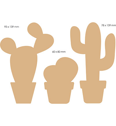 460.454.040 - Kippers - Set Cactus, sans socle decowood (422901999) - Plantes, arbres - Detail 1