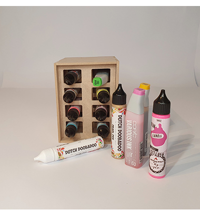 460.483.018 - Pronty - MDF Half Box Acrylic Pens Storage - Storage Boxes - Detail 1