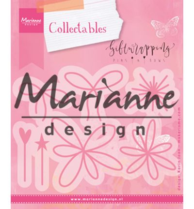 COL1441 - Marianne Design - Giftwrapping - Karin's pins & bows - Collectables - Detail 2