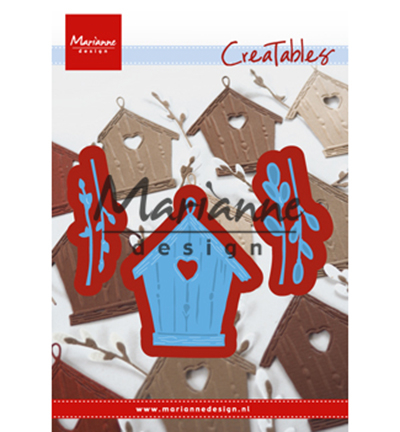 LR0515 - Marianne Design - Willow cats & birdhouse - Creatables - Detail 3