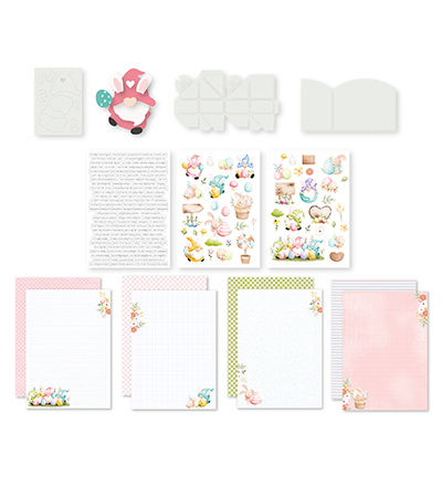 473.013.003 - Dutch DooBaDoo - Kit 003 Happy Spring, knippen en plakken met Jaap - Couper et coller avec Jaap - Detail 1