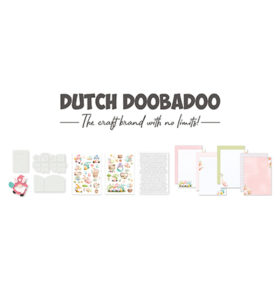 473.013.003 - Dutch DooBaDoo - Kit 003 Happy Spring, knippen en plakken met Jaap - Couper et coller avec Jaap - Detail 2