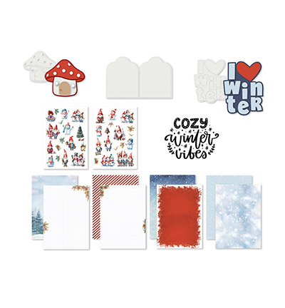 473.013.006 - Dutch DooBaDoo - Kit 6 Cold Winter - Couper et coller avec Jaap - Detail 1