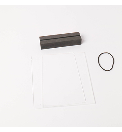 476.800.001 - By Woom - Support fleurs séchées, MDF noir+ acrylique - Porte plante - Detail 1