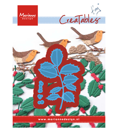 LR0549 - Marianne Design - Tiny's Holly - Noël, hiver - Detail 2