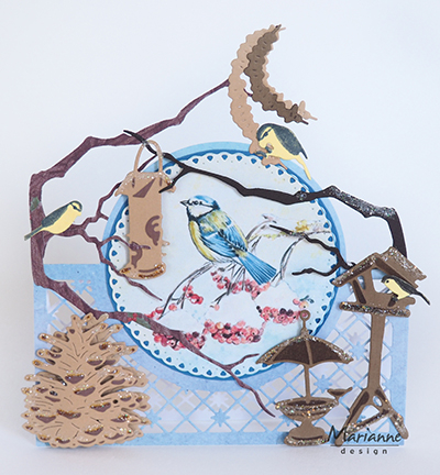 LR0558 - Marianne Design - Tiny's peanut garland and branch - Arbres, Plantes - Detail 1