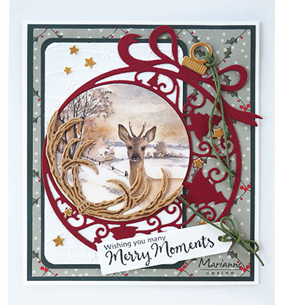 LR0560 - Marianne Design - Christmas ornament (L) - Creatables - Detail 4